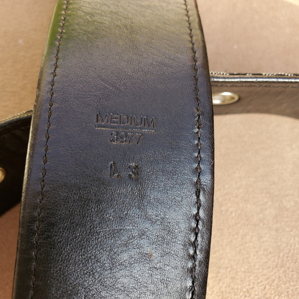 Coach Classic Monogram Silver Buckle Belt - Picture 5 of 5